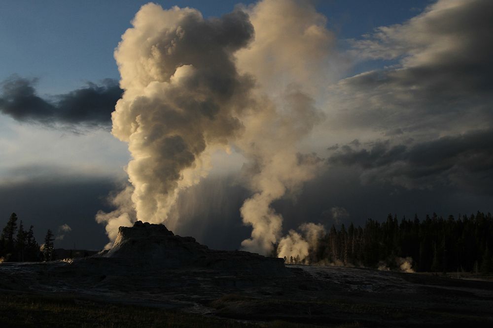 Castle Geyser in Upper Geyser Basin, Yellowstone National Park art print by Jim Peaco for $57.95 CAD