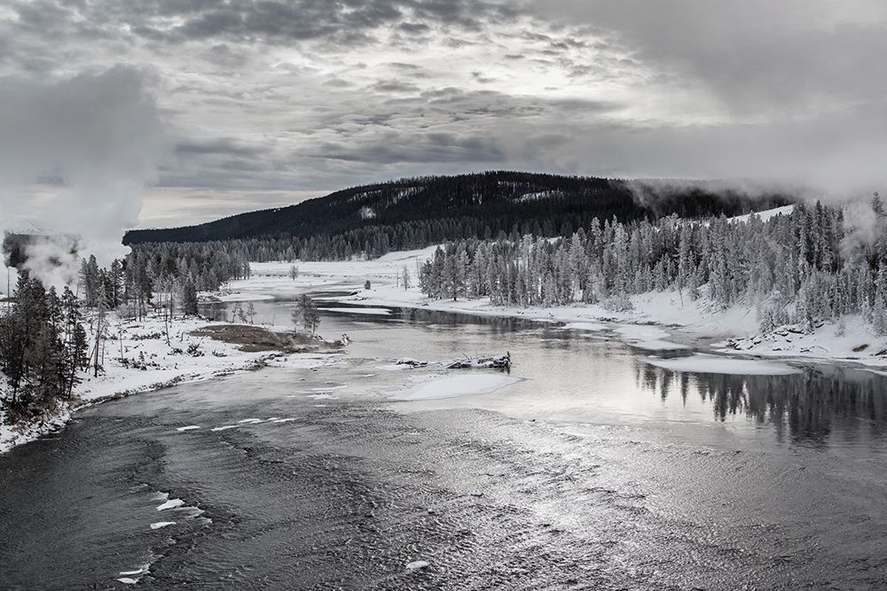 Early Winter, Yellowstone River, Yellowstone National Park art print by The Yellowstone Collection for $57.95 CAD