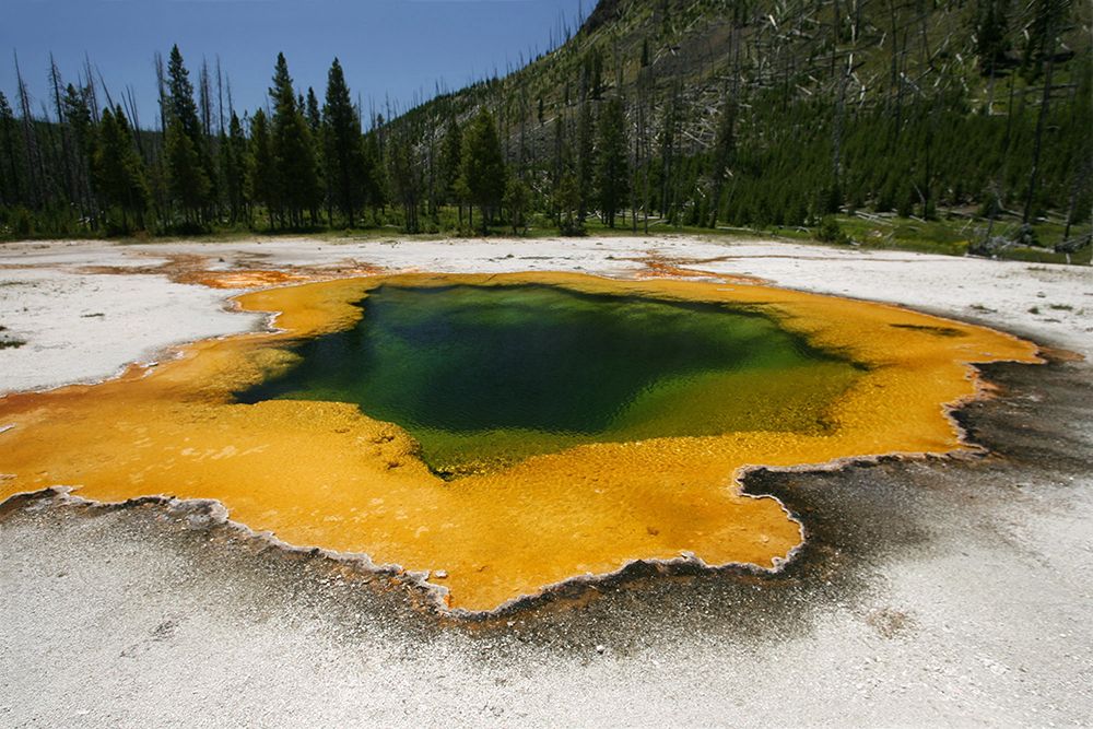 Emerald Pool in Black Sand Basin, Yellowstone National Park art print by Jim Peaco for $57.95 CAD