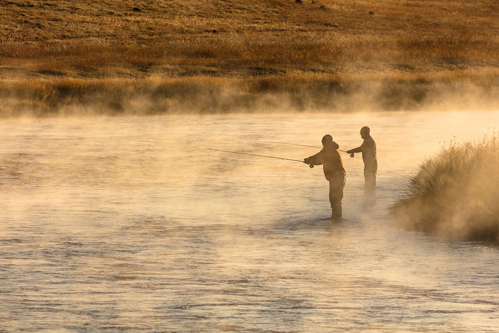 Fall Fishing on the Madison River, Yellowstone National Park art print by Jacob W. Frank for $57.95 CAD