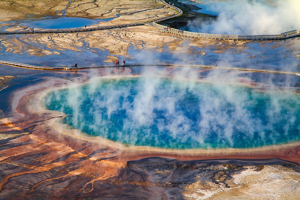 Grand Prismatic Spring, Yellowstone National Park art print by The Yellowstone Collection for $57.95 CAD