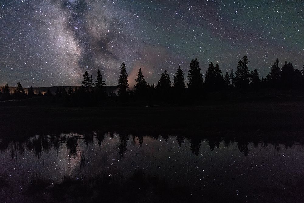 Milky Way Reflection, Yellowstone National Park art print by The Yellowstone Collection for $57.95 CAD