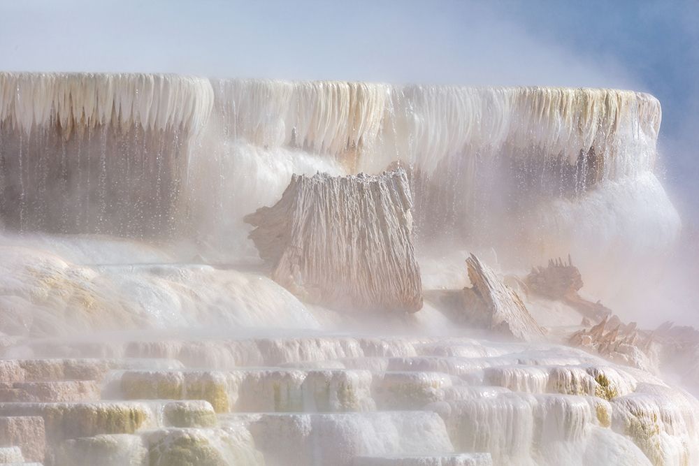 Naturally broken features of Canary Spring, Yellowstone National Park art print by The Yellowstone Collection for $57.95 CAD