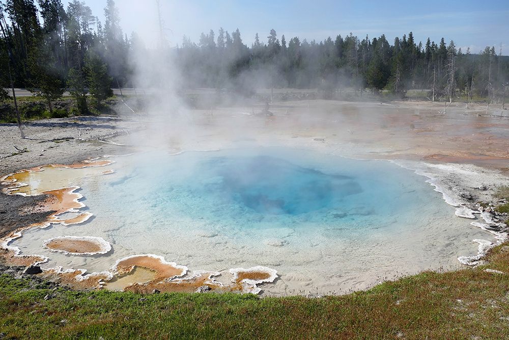Silex Spring in the Lower Geyser Basin, Yellowstone National Park art print by Diane Renkin for $57.95 CAD