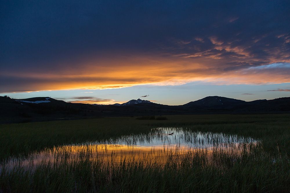 Spring Sunset, Swan Lake, Yellowstone National Park art print by The Yellowstone Collection for $57.95 CAD