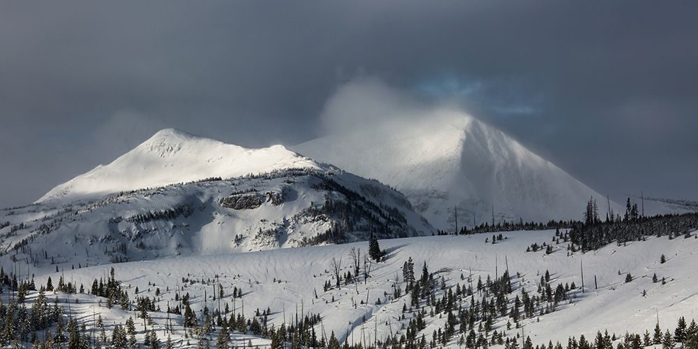 Storm light Mount Holmes and Dome Mountain, Yellowstone National Park art print by The Yellowstone Collection for $57.95 CAD