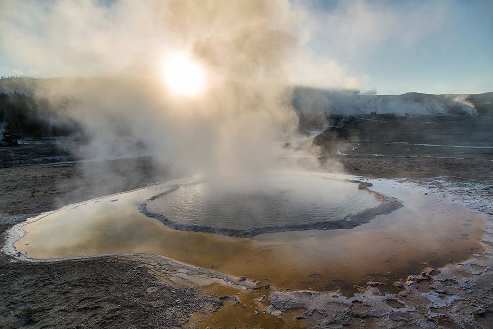 Sunrise at Crested Pool, Yellowstone National Park art print by The Yellowstone Collection for $57.95 CAD