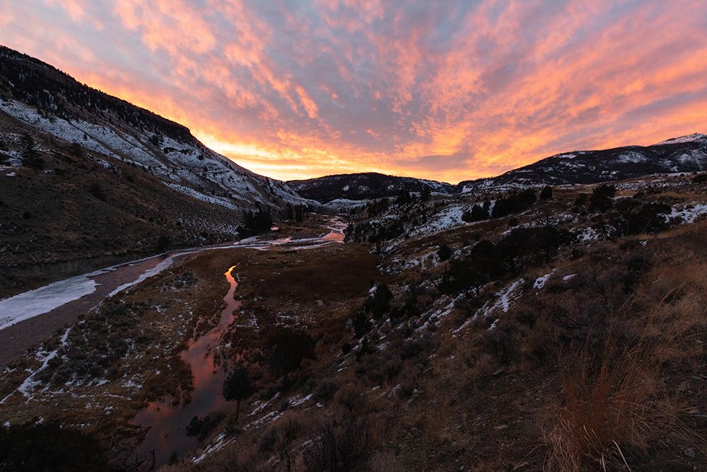 Sunrise over the Gardner River, Yellowstone National Park art print by Jacob W. Frank for $57.95 CAD