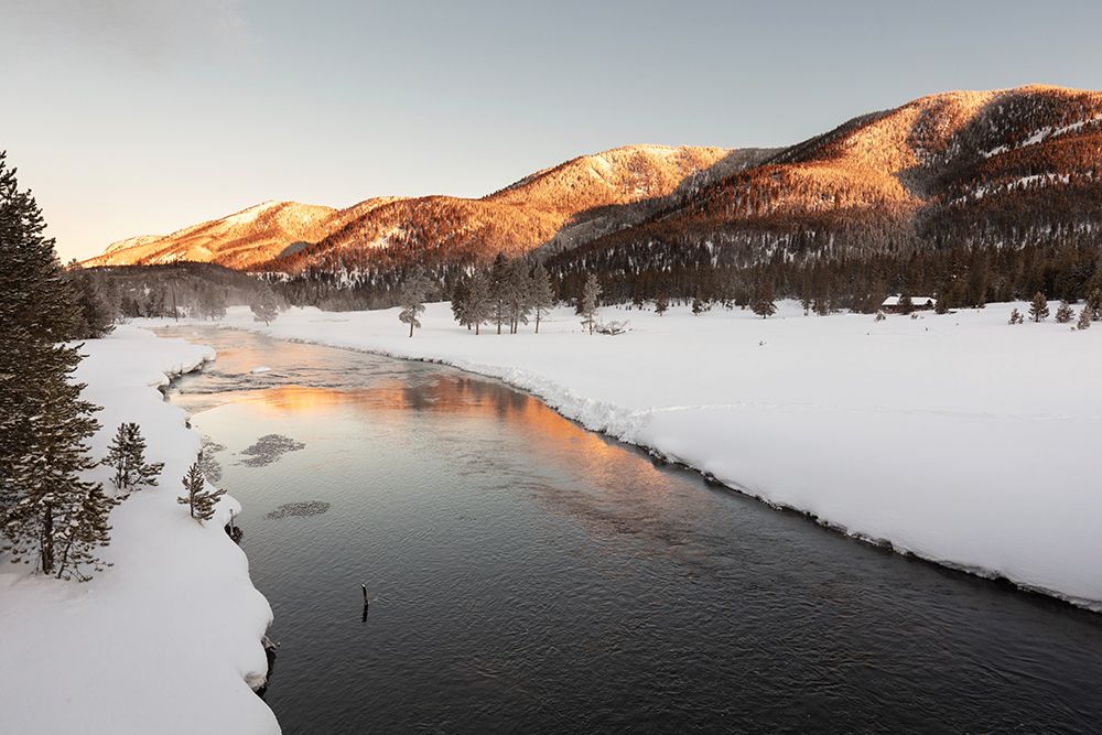 Sunrise over the Madison River, Yellowstone National Park art print by The Yellowstone Collection for $57.95 CAD