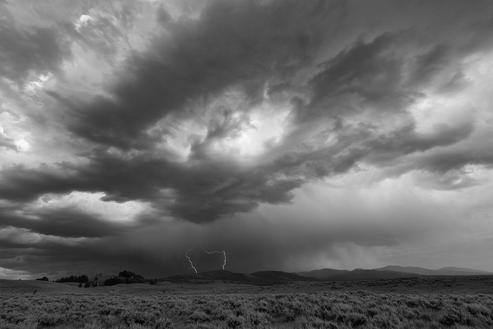 Sunset storm over the Washburn Range, Yellowstone National Park art print by The Yellowstone Collection for $57.95 CAD