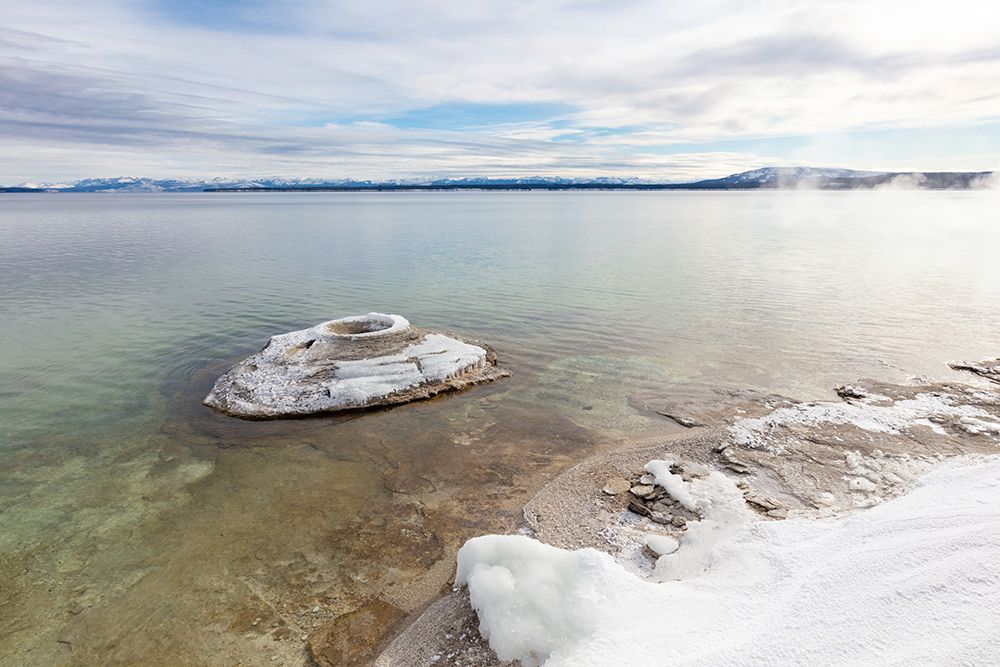 Views of Big Cone after a Snow Storm, Yellowstone National Park art print by Jacob W. Frank for $57.95 CAD