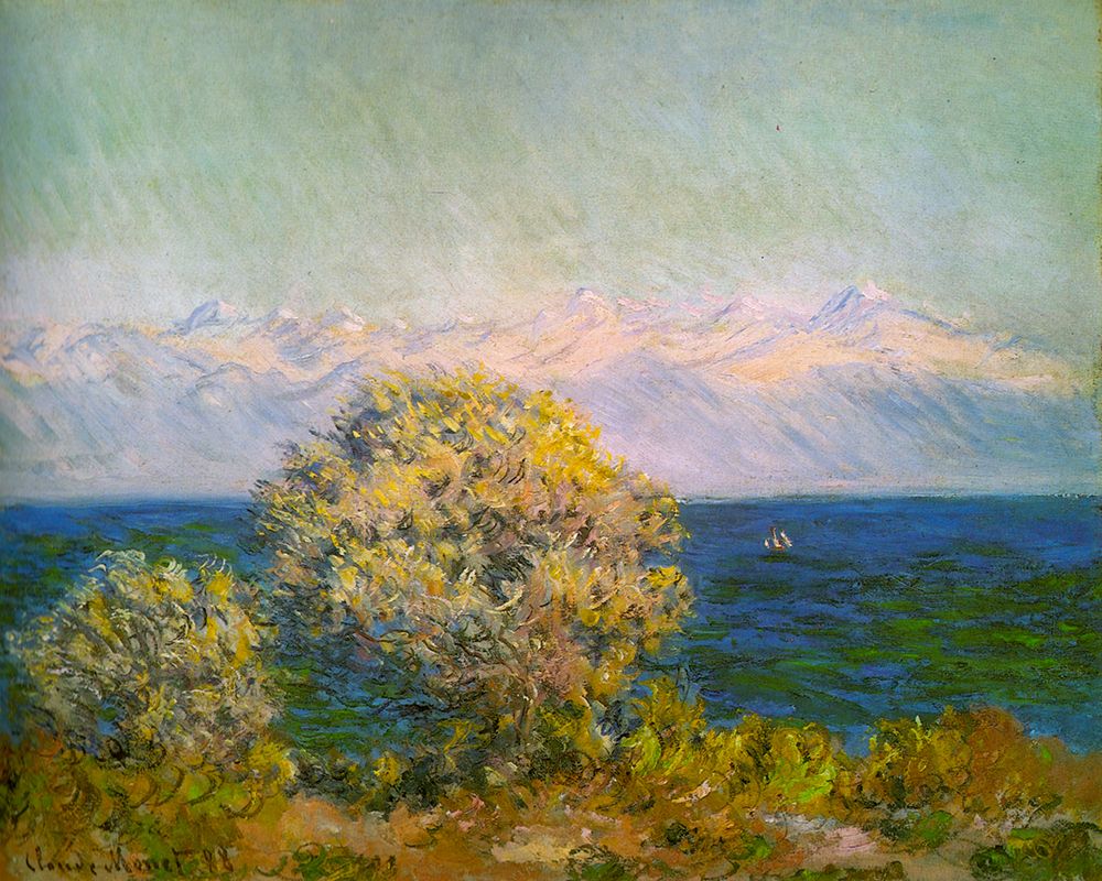 Cap DAntibes-Mistral 1888 art print by Claude Monet for $57.95 CAD