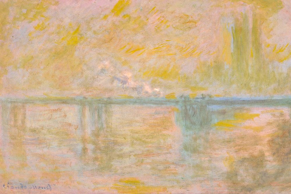 Charing Cross Bridge I 1901 art print by Claude Monet for $57.95 CAD