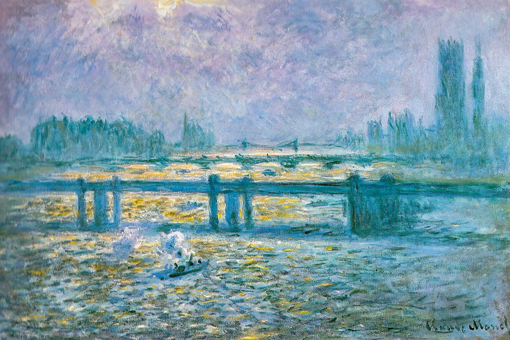 Charing Cross Bridge I 1902 art print by Claude Monet for $57.95 CAD