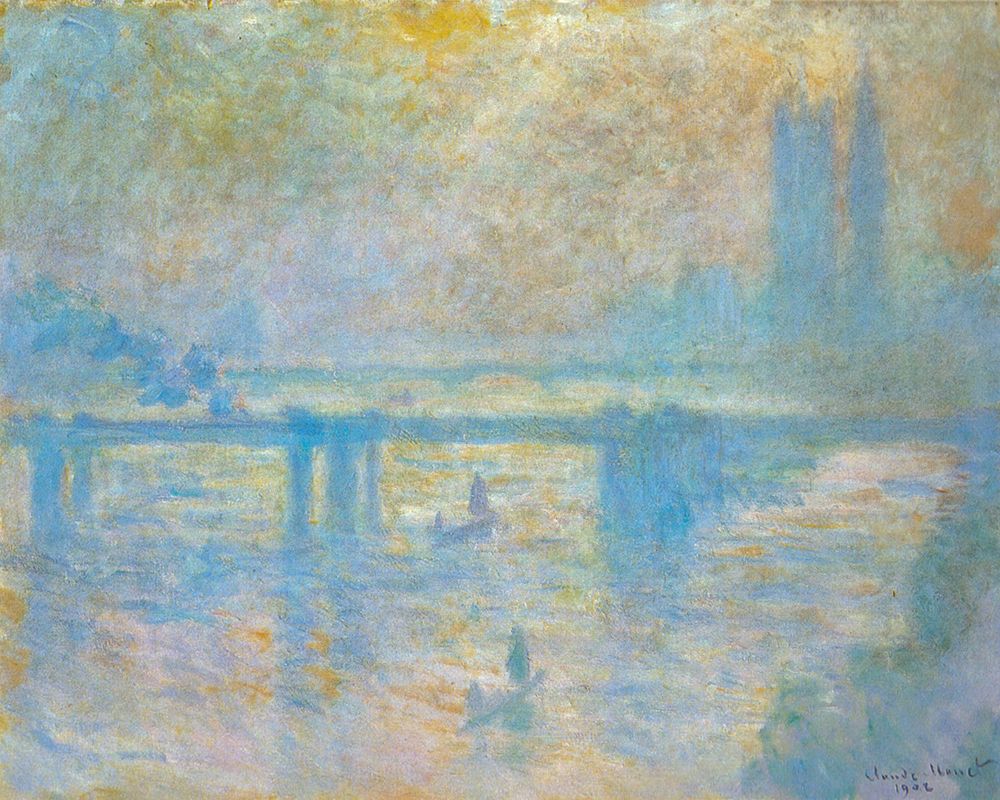 Charing Cross Bridge II 1902 art print by Claude Monet for $57.95 CAD