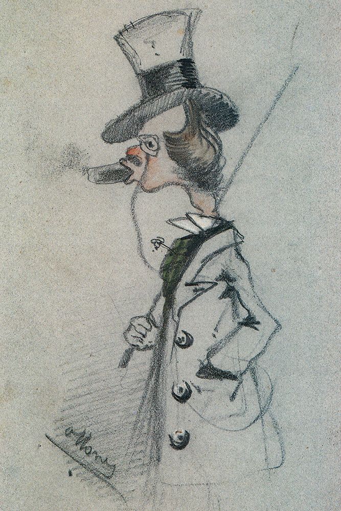 Dandy with a cigar 1857 art print by Claude Monet for $57.95 CAD
