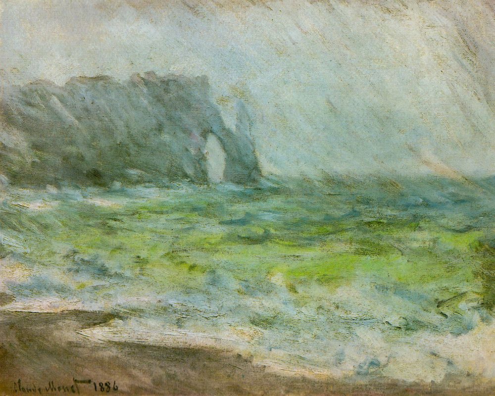 Etretat 1886 art print by Claude Monet for $57.95 CAD