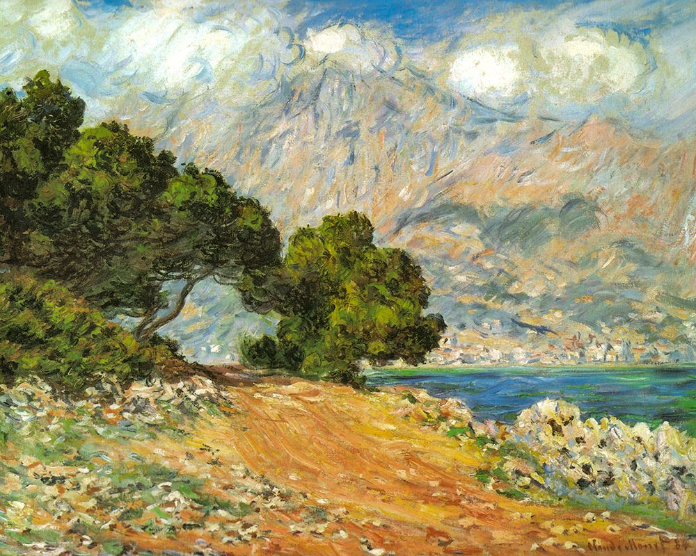 La Corniche de Monaco 1884 art print by Claude Monet for $57.95 CAD