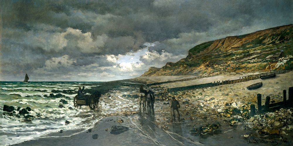 La Pointe de la Heve 1865 art print by Claude Monet for $57.95 CAD