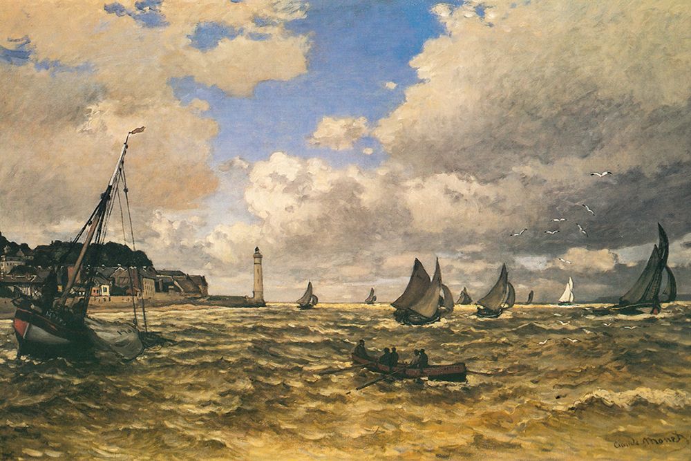 Mouth of the Seine at Honfleur 1865 art print by Claude Monet for $57.95 CAD