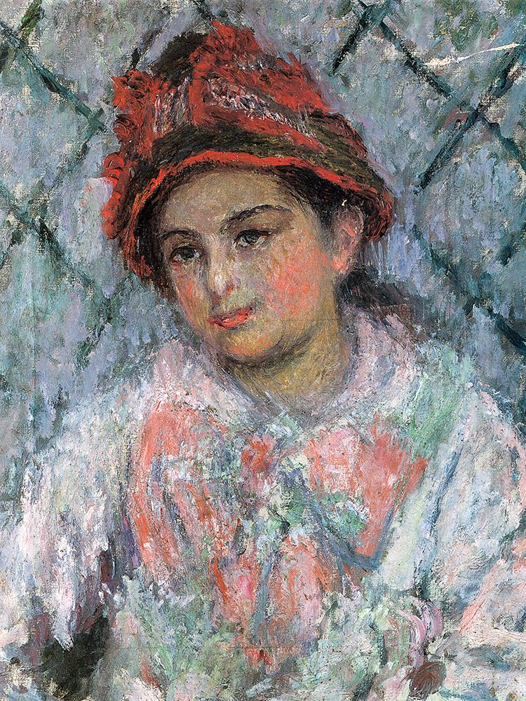 Portrait of Blanche Hoschede 1880 art print by Claude Monet for $57.95 CAD
