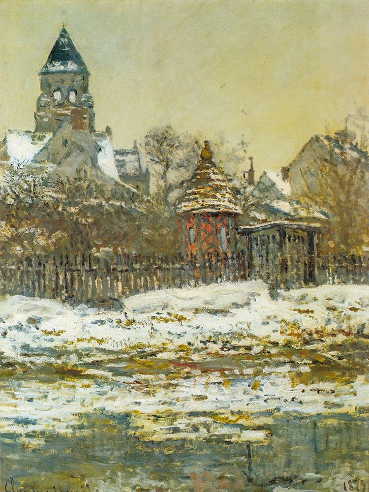 The Church at Vetheuil 1879 art print by Claude Monet for $57.95 CAD