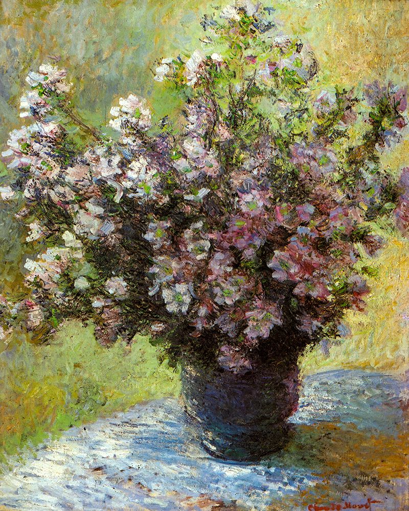 Vase of Flowers 1881 art print by Claude Monet for $57.95 CAD