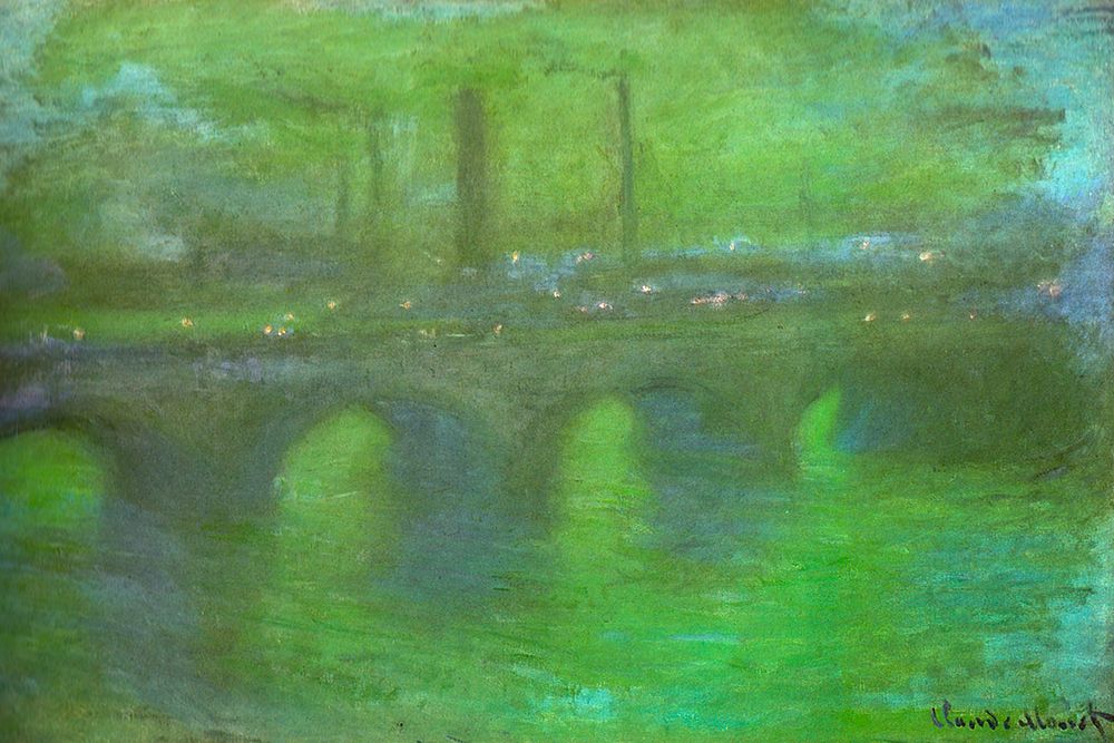 Waterloo Bridge at dusk 1904 art print by Claude Monet for $57.95 CAD