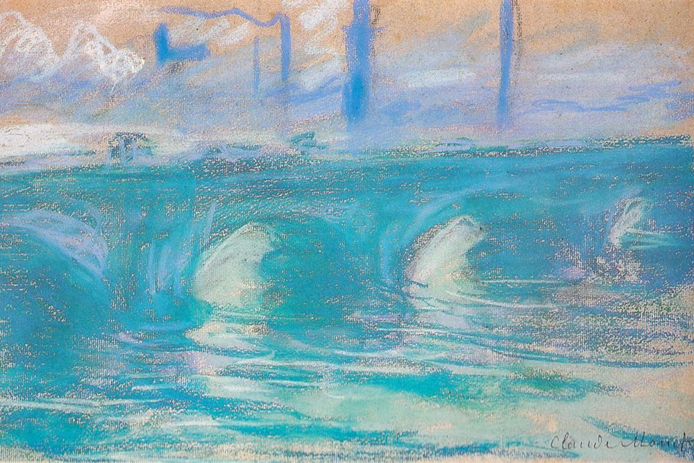 Waterloo Bridge-study 1900 art print by Claude Monet for $57.95 CAD