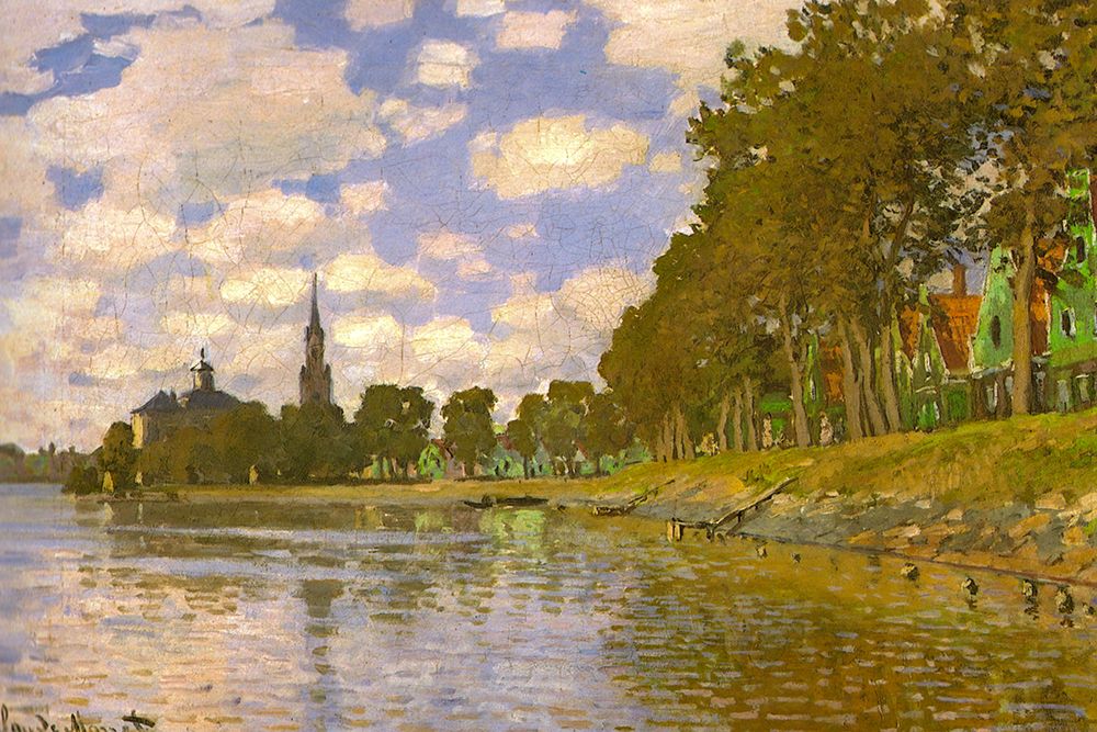 Zaandam-Holland 1871 art print by Claude Monet for $57.95 CAD