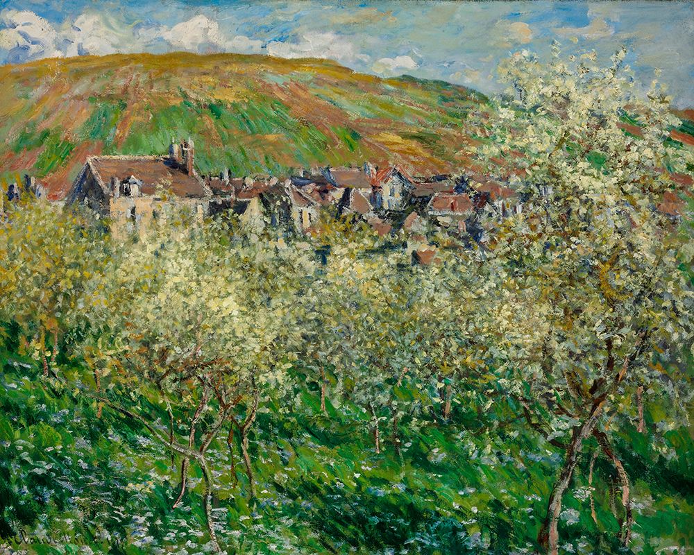 Flowering Plum Trees 1879 art print by Claude Monet for $57.95 CAD