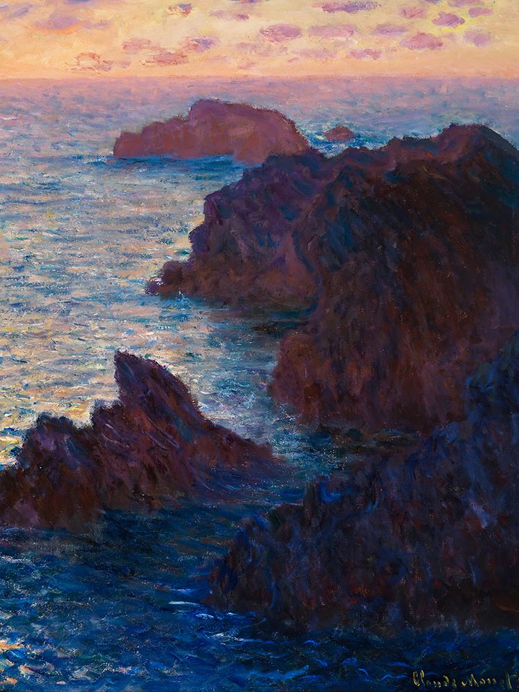 Rocks at Belle-lle-Port-Domois 1886 art print by Claude Monet for $57.95 CAD