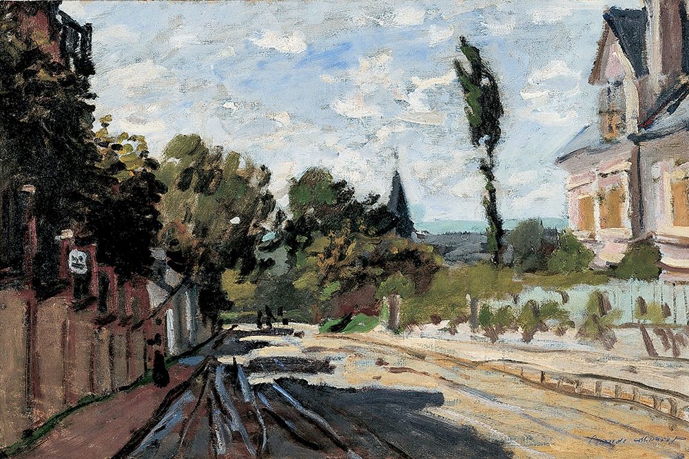 Village Street 1869 art print by Claude Monet for $57.95 CAD