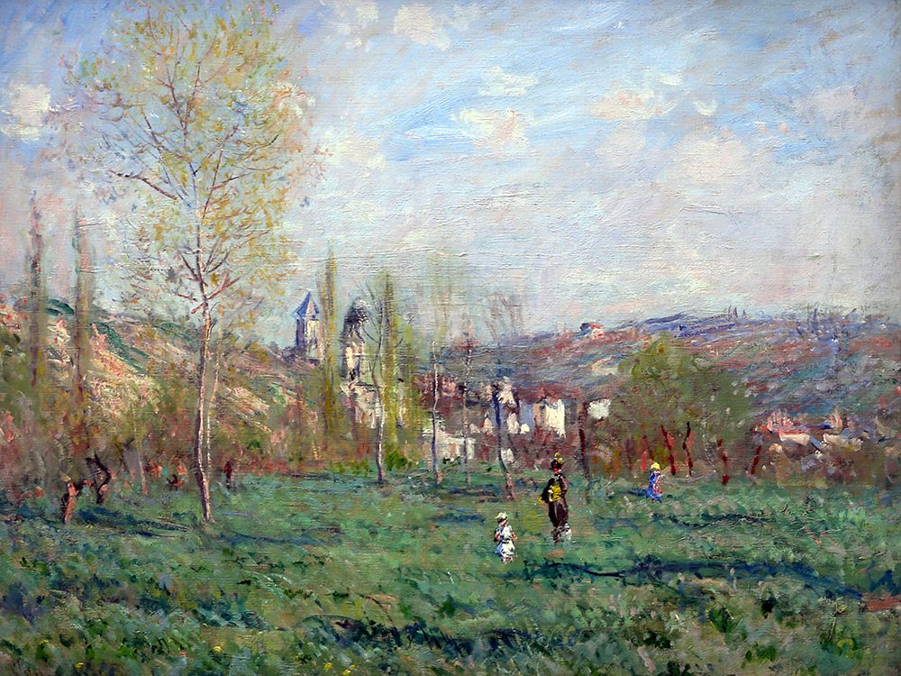Spring in Vetheuil 1880 art print by Claude Monet for $57.95 CAD