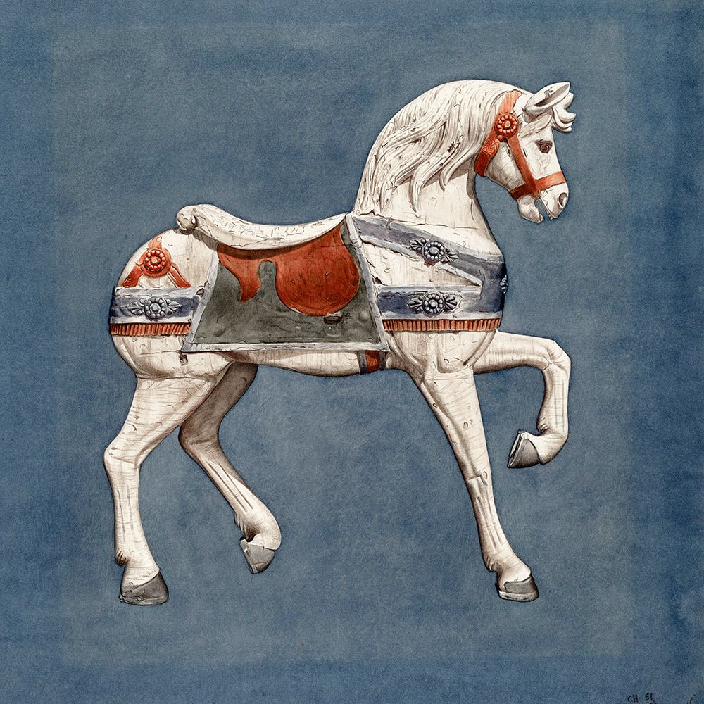 Carousel Horse I 1935 art print by Henry Murphy for $57.95 CAD