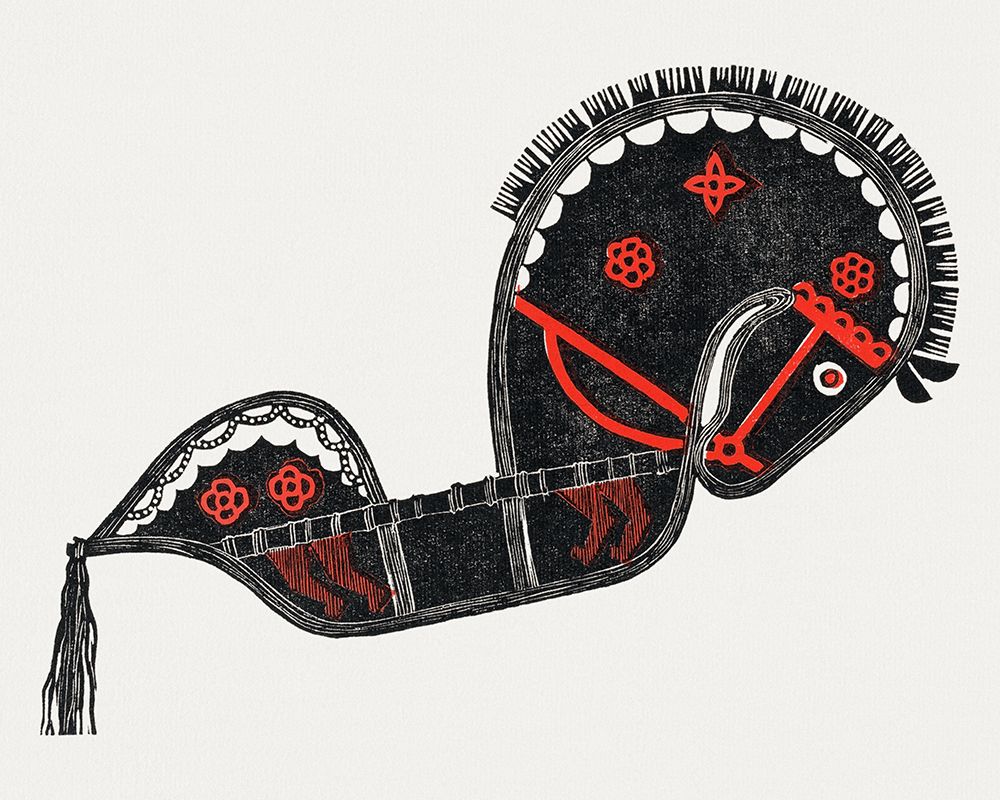 Ceremonial Dance Horse II 1942 art print by Reijer Stolk for $57.95 CAD