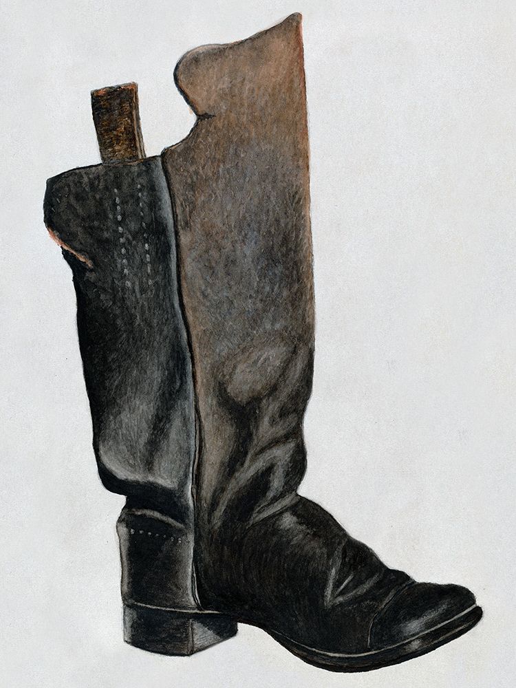Childs Boot 1937 art print by Earl Butlin for $57.95 CAD