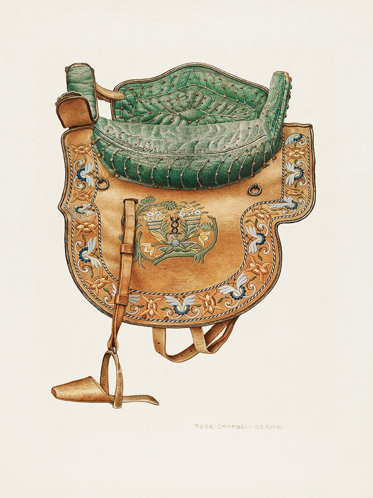 Childs Side Saddle 1940 art print by Rose Campbell-Gerke for $57.95 CAD