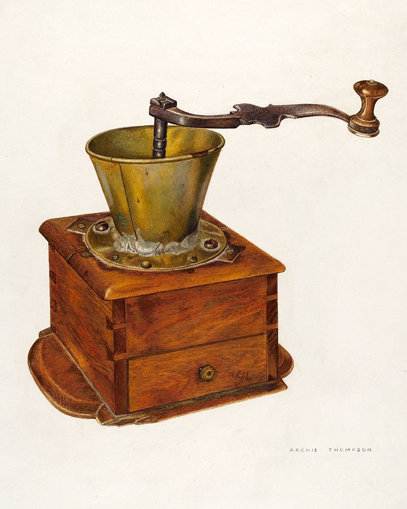 Coffee Mill 1941 art print by Archie Thompson for $57.95 CAD