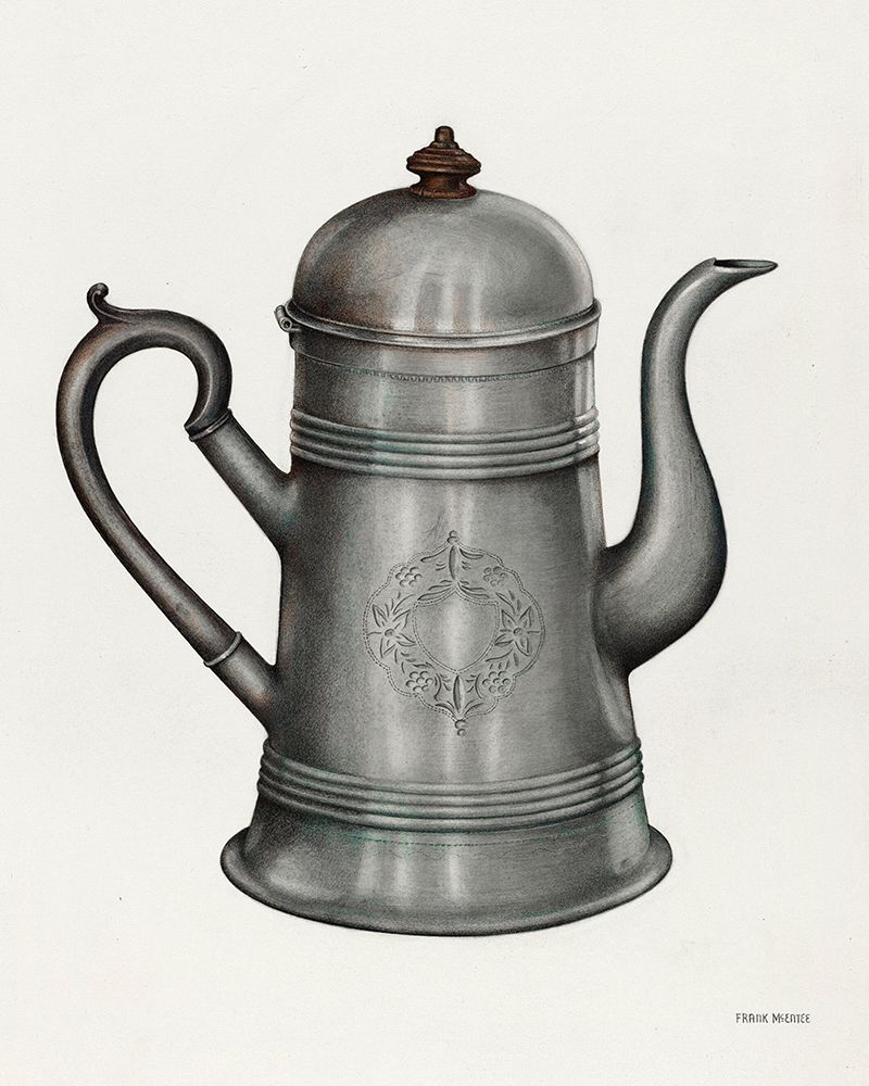 Coffee Pot 1935 art print by Frank Mcentee for $57.95 CAD