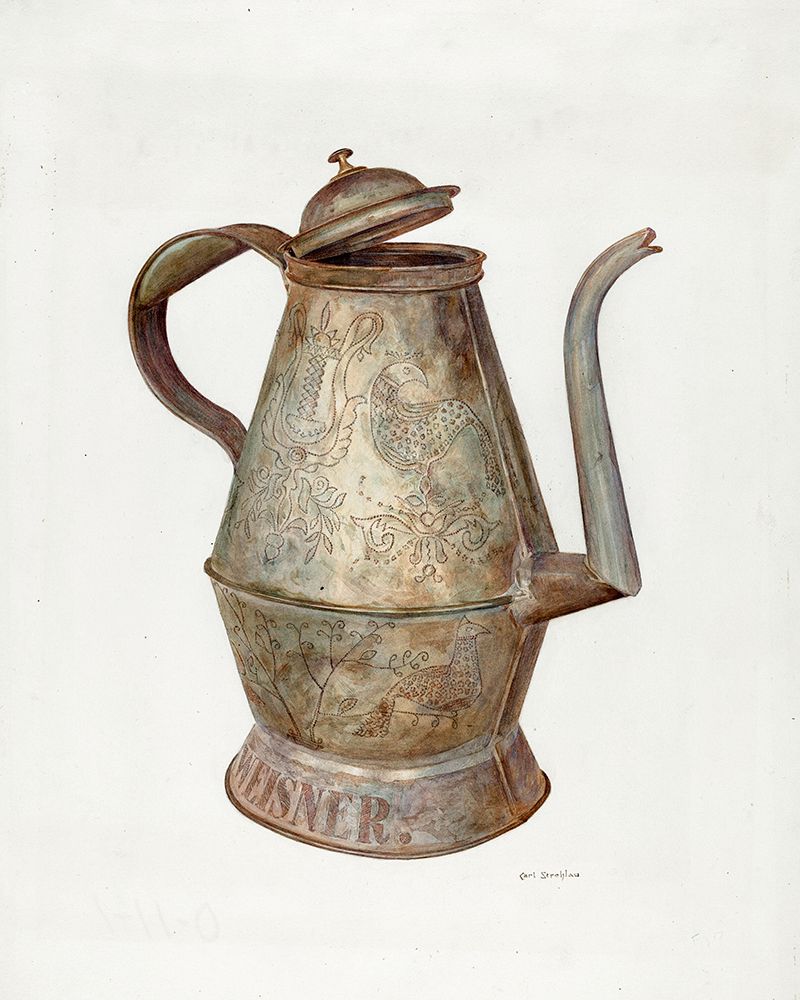 German Coffee Pot 1935 art print by Carl Strehlau for $57.95 CAD