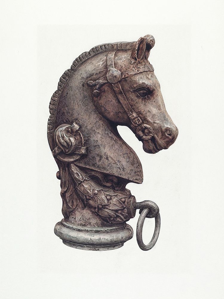 Hitching Post 1935 art print by Vintage Drawings for $57.95 CAD