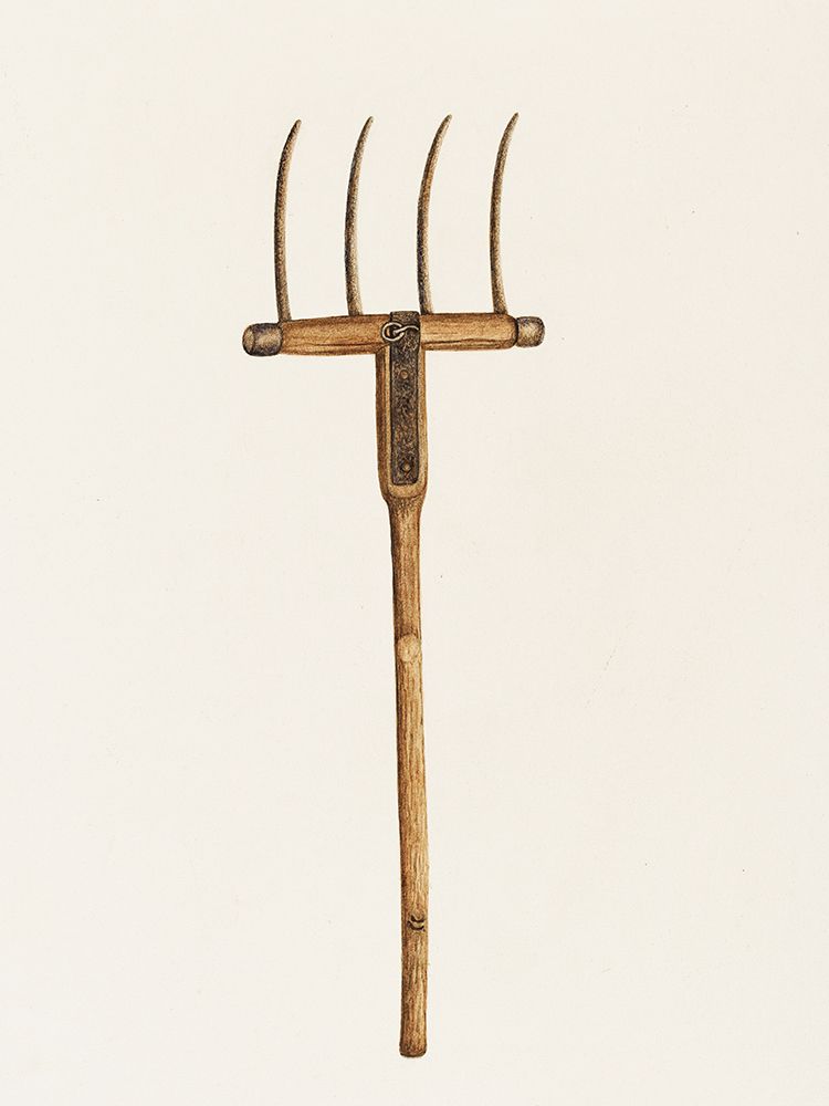 Hay Fork 1941 art print by Frances Godfrey for $57.95 CAD