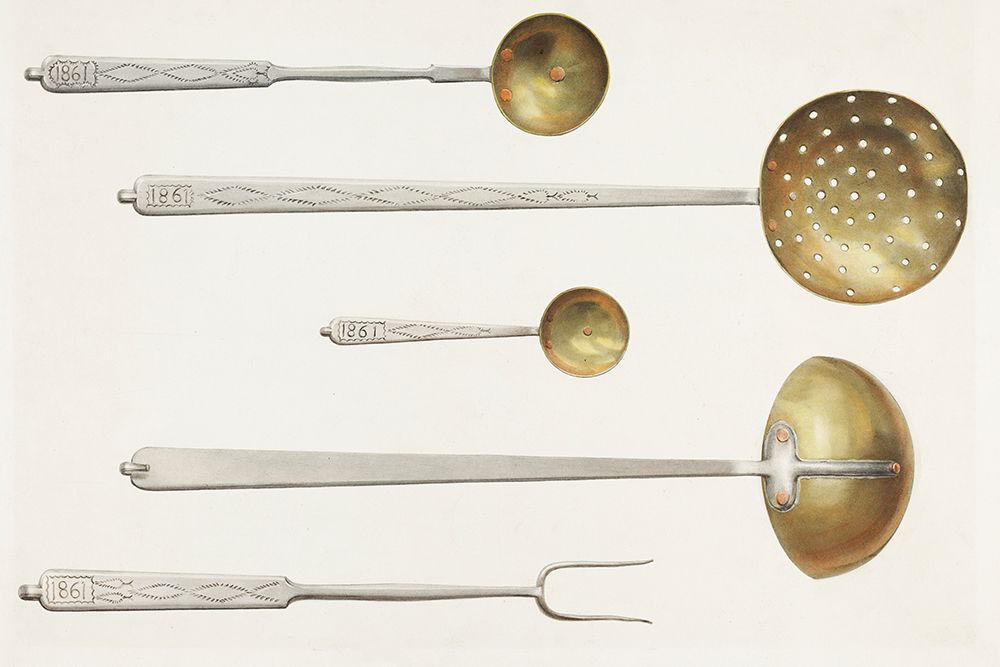 Kitchen Utensils 1939 art print by Fritz Boehmer for $57.95 CAD