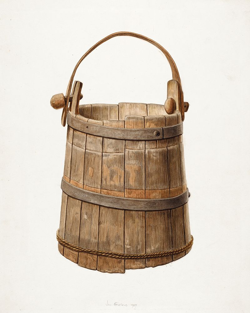 Milk Bucket 1939 art print by Jacob Gielens for $57.95 CAD