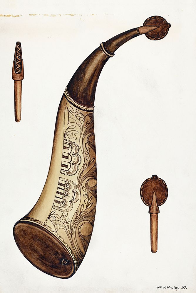 Powder Horn 1937 art print by William McAuley for $57.95 CAD