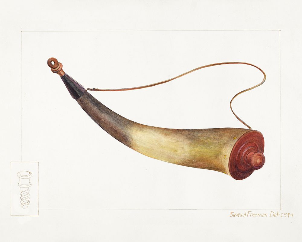 Powder Horn 1938 art print by Samuel Fineman for $57.95 CAD