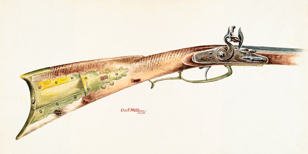 Rifle 1938 art print by Charles Moss for $57.95 CAD