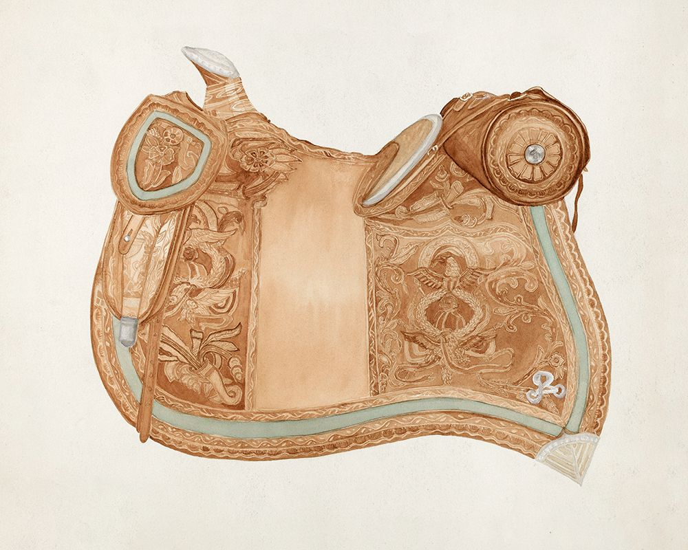 Saddle 1937 art print by Ranka S. Woods for $57.95 CAD