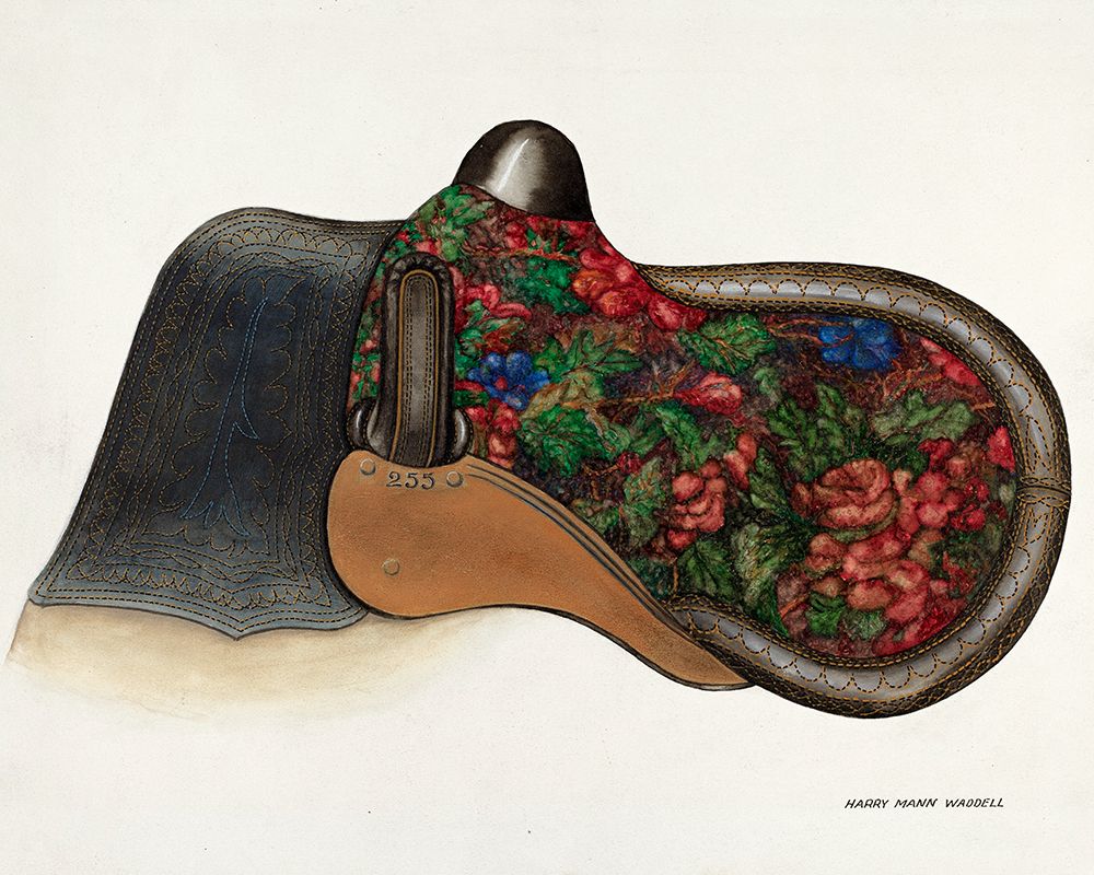 Side Saddle - California Style 1937 art print by Harry Mann Waddel for $57.95 CAD